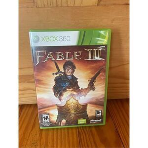 Xbox 360 Microsoft Game Studios Fable III Video Game Disc in Case